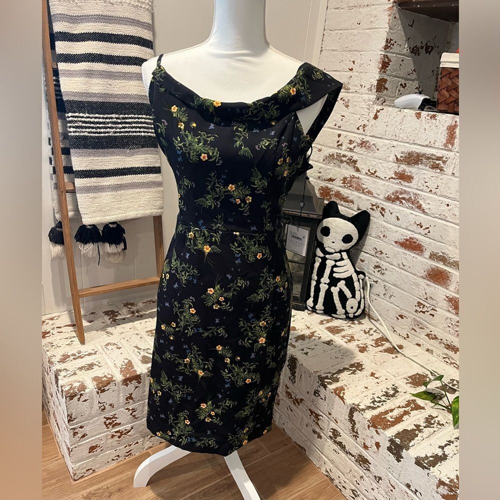 Laundry by Shelli Segal floral dress size 16 NWT